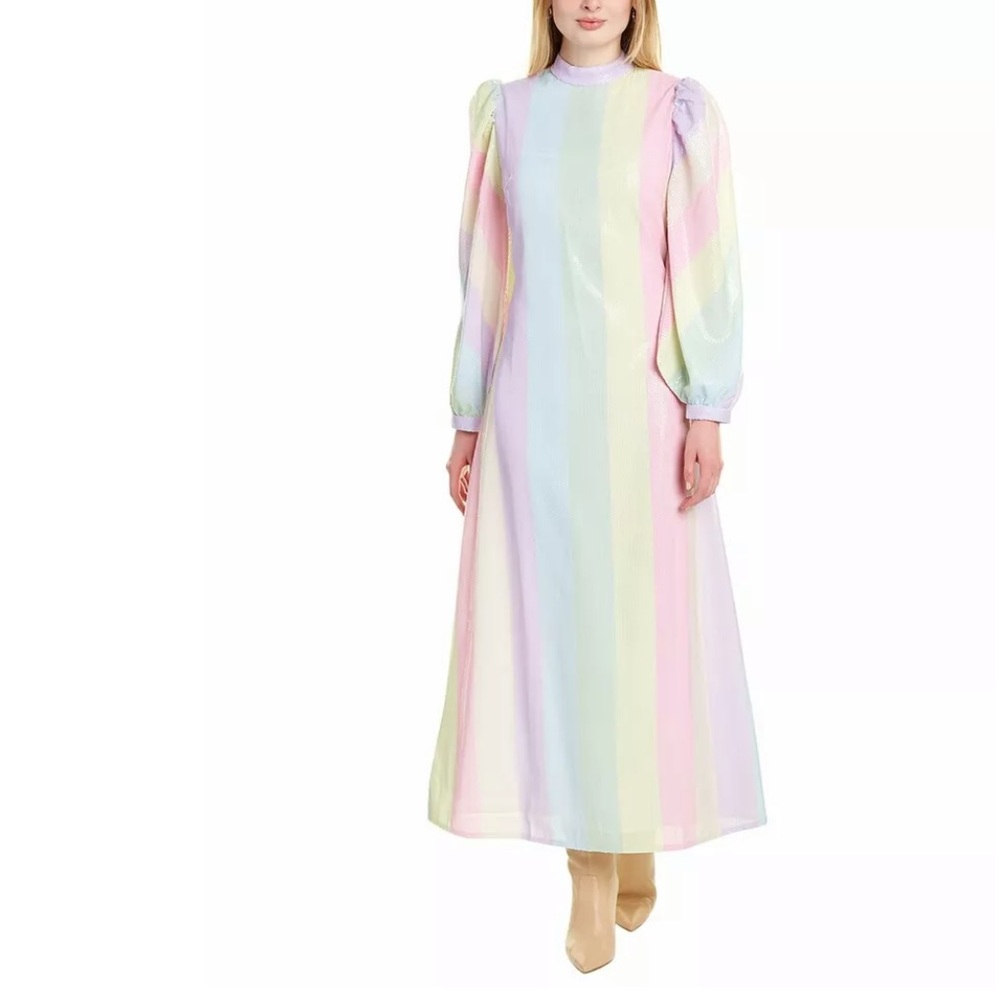 Olivia Rubin sequin striped colorful dress